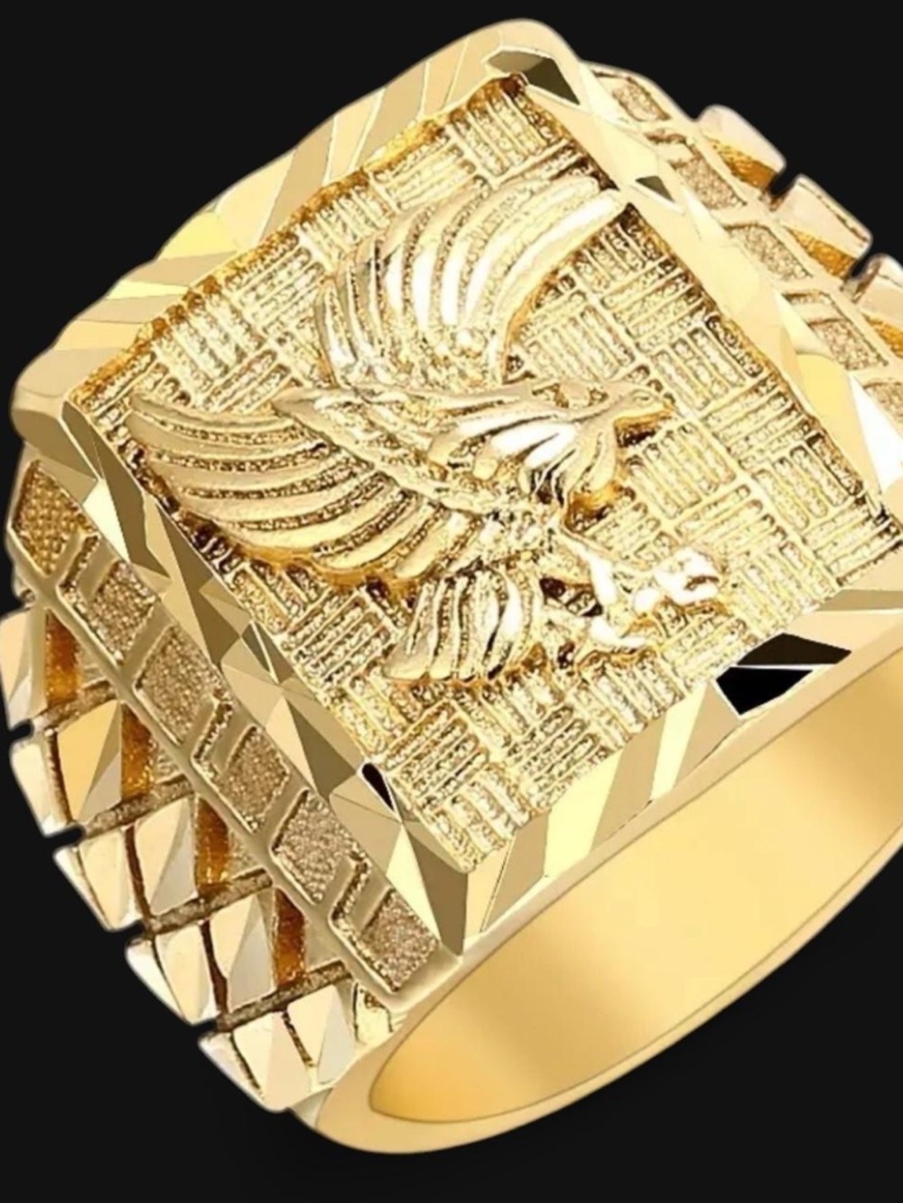 Gold plated Eagle Ring size 7